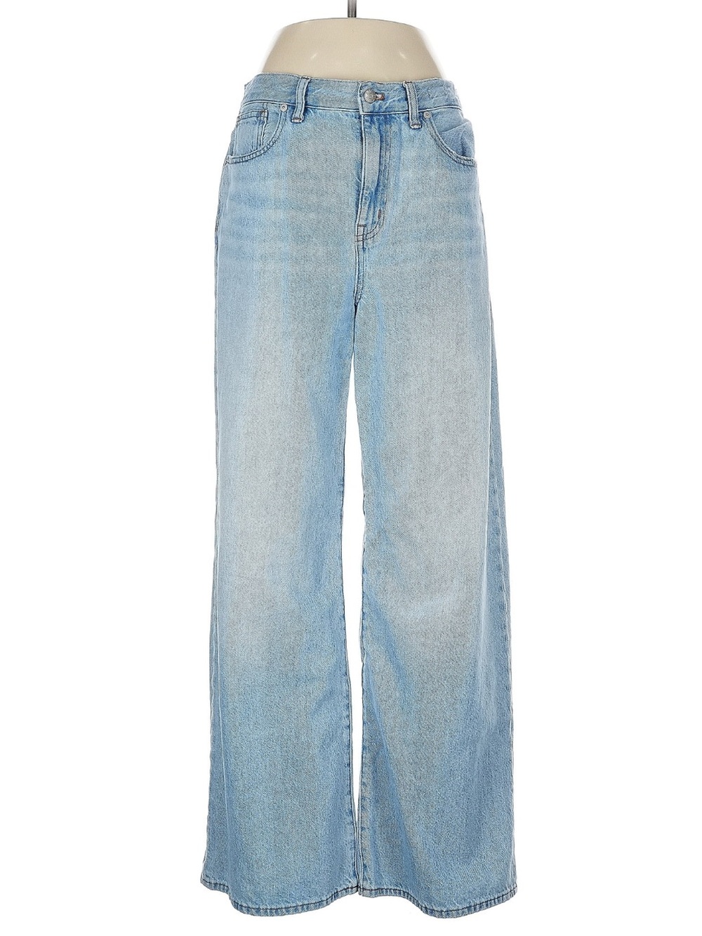Madewell Light Blue High-Rise Wide-Leg Jeans